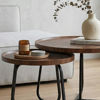 Imagen de Mesa de Living DISCO Set x2 70/50cm redonda